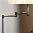 Bowery Hill Chairside Lamp Table with Drawer in Medium Oak Finish