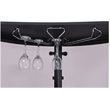 Bowery Hill Metal Black Home Bar Rectangular 50.75
