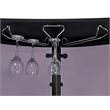 Bowery Hill Metal Black Home Bar Rectangular 50.75