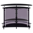 Bowery Hill Metal Black Home Bar Rectangular 50.75