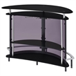 Bowery Hill Metal Black Home Bar Rectangular 50.75