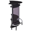 Bowery Hill Metal Black Home Bar Rectangular 50.75