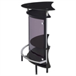 Bowery Hill Metal Black Home Bar Rectangular 50.75