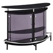 Bowery Hill Metal Black Home Bar Rectangular 50.75