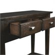 Bowery Hill Hall Console Table in Chocolate Oak