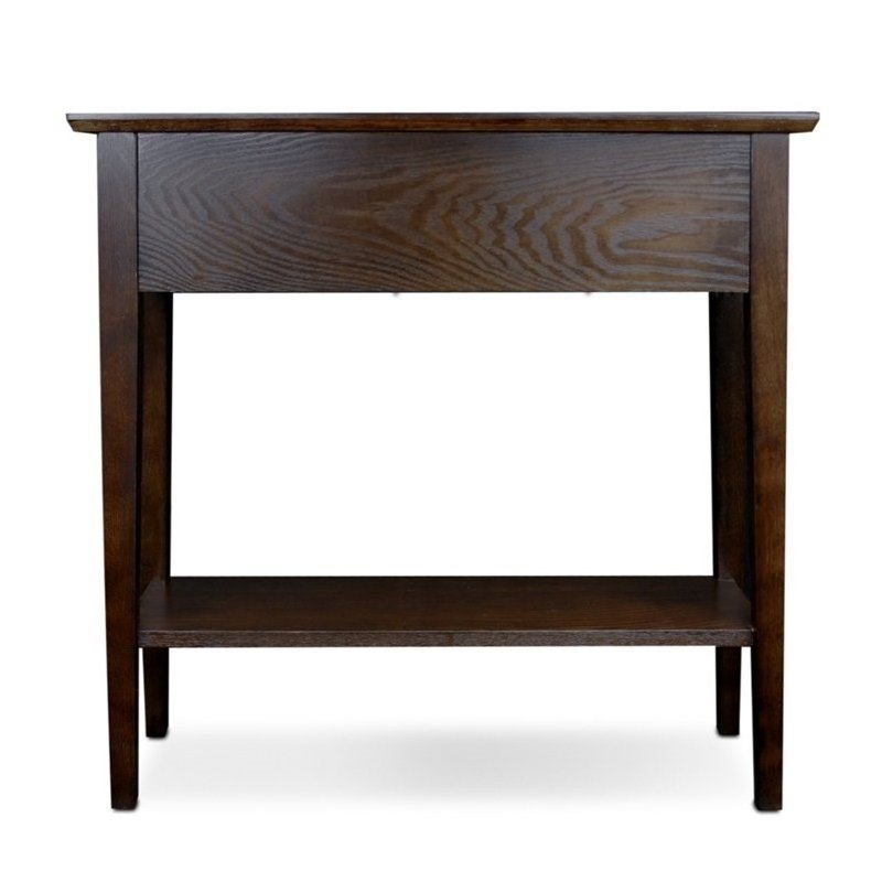 Bowery Hill Hall Console Table in Chocolate Oak