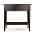 Bowery Hill Hall Console Table in Chocolate Oak
