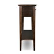 Bowery Hill Hall Console Table in Chocolate Oak
