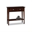 Bowery Hill Hall Console Table in Chocolate Oak