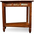 Bowery Hill Recliner Wedge End Table in Rustic Oak