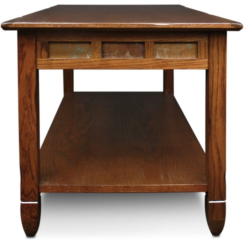 Bowery Hill Rectangular Coffee Table in Rustic Oak