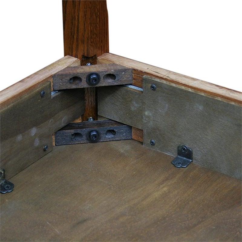 Bowery Hill Rectangular Coffee Table in Rustic Oak
