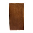 Bowery Hill Solid Wood Rustic Slate Chairside End Table in Rustic Oak