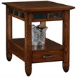 Bowery Hill Storage End Table in a Rustic Oak Finish