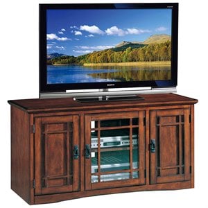 Bowery Hill 50&quot TV Stand with Storage in Mission Oak