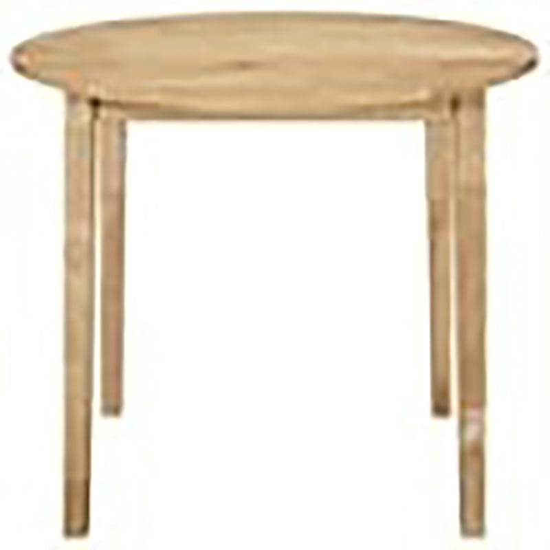 Bowery Hill 3-Piece Transitional Wood Dining Set with Drop Leaf in Natural