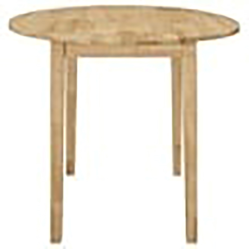 Bowery Hill 3-Piece Transitional Wood Dining Set with Drop Leaf in Natural