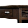 Bowery Hill Corner Computer Writing Desk in Chocolate Oak