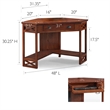 Bowery Hill Corner Computer Desk in Oak
