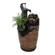 Bowery Hill Polyresin Brown Water Fountain Rectangular Weatherproof 32
