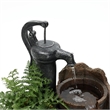 Bowery Hill Polyresin Brown Water Fountain Rectangular Weatherproof 32
