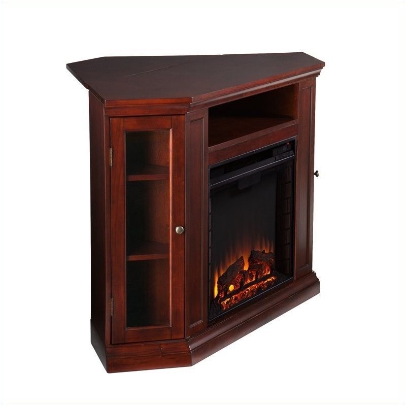 Bowery Hill Convertible Electric Fireplace Cherry