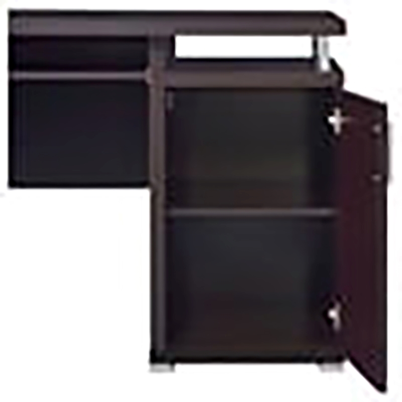 Bowery Hill 2-Drawer Contemporary Wood Computer Desk in Cappuccino