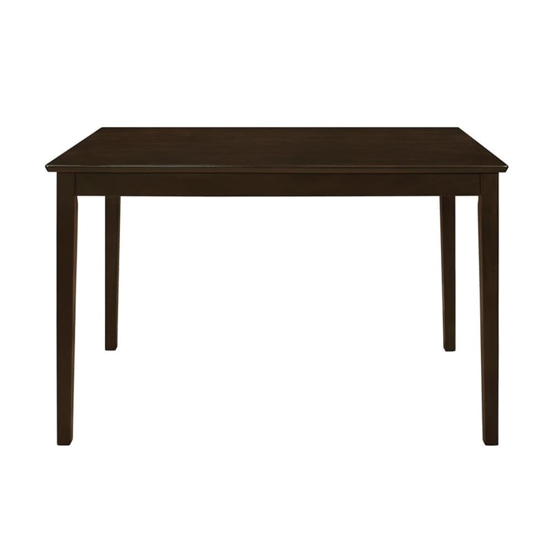 Bowery Hill 5 Piece Dining Set in Cappuccino and Dark Brown Finish