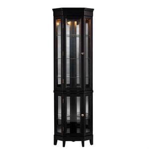 Bowery Hill Corner Curio in Black