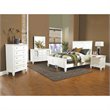 Bowery Hill Asian Hardwood White and Silver Chest Rectangular Contemporary 53.5