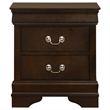 Bowery Hill 2 Drawer Nightstand in Cappuccino