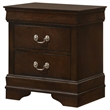 Bowery Hill 2 Drawer Nightstand in Cappuccino