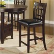 Bowery Hill Upholstered Black Counter Stool Rectangular Unassembled