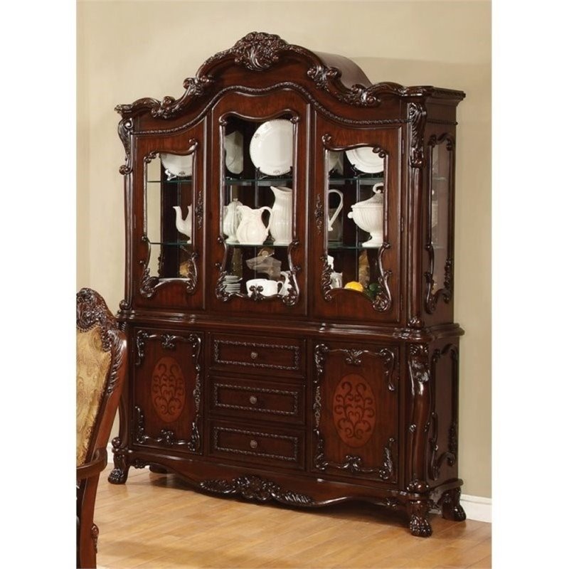 bowery hill | bowery hill china cabinet in dark cherry | bowery hill