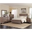 Bowery Hill MDF Washed Taupe Double Dresser Rectangular 59