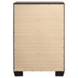 Bowery Hill MDF Washed Taupe 5 Drawer Chest Rectangular 50.25