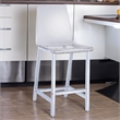 Bowery Hill Acrylic Clear Bar Stool Modern 38.75