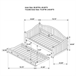 Bowery Hill MDF White Daybed Rectangular 81.5