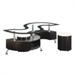 Bowery Hill Glass Cappuccino Coffee Table Rectangular 18