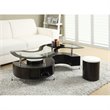 Bowery Hill Glass Cappuccino Coffee Table Rectangular 18