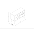 Bowery Hill 2-Drawer Mid-Century Wood TV Stand for TVs up to 32