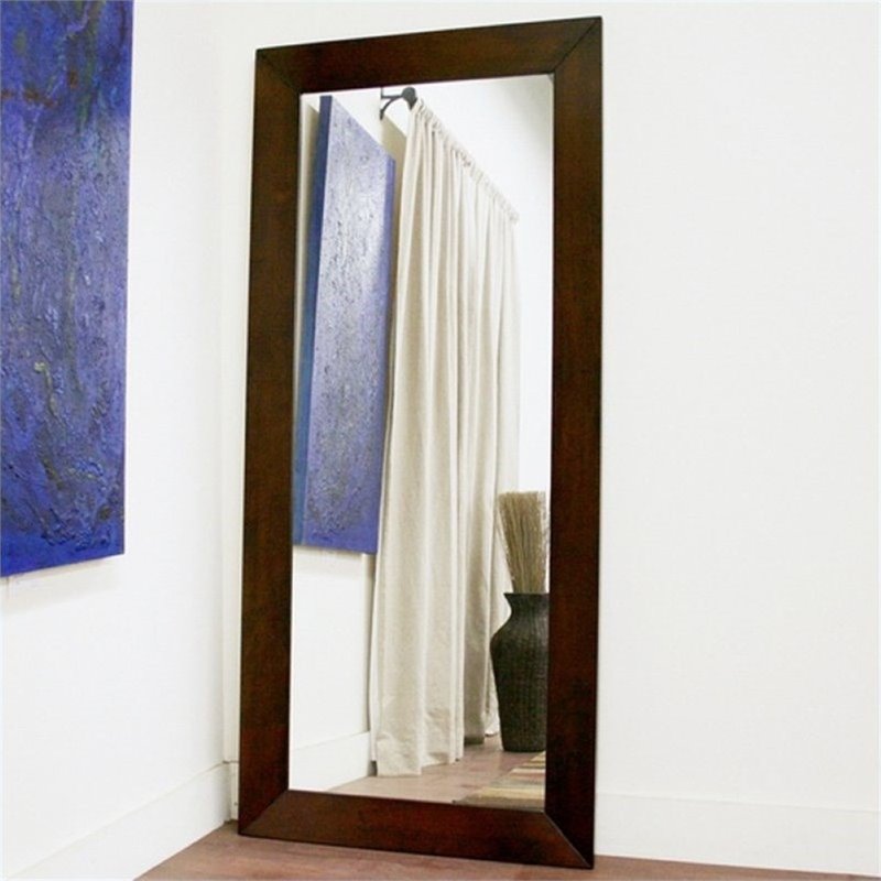 Bowery Hill Floor Mirror in Light Cappuccino