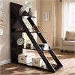 Bowery Hill 4 Shelf Bookcase in Dark Brown