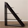 Bowery Hill 4 Shelf Bookcase in Dark Brown