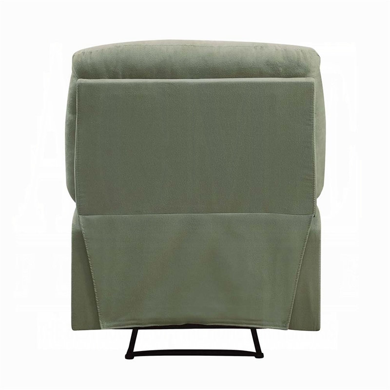 Bowery Hill Microfiber Upholstered Recliner in Sage