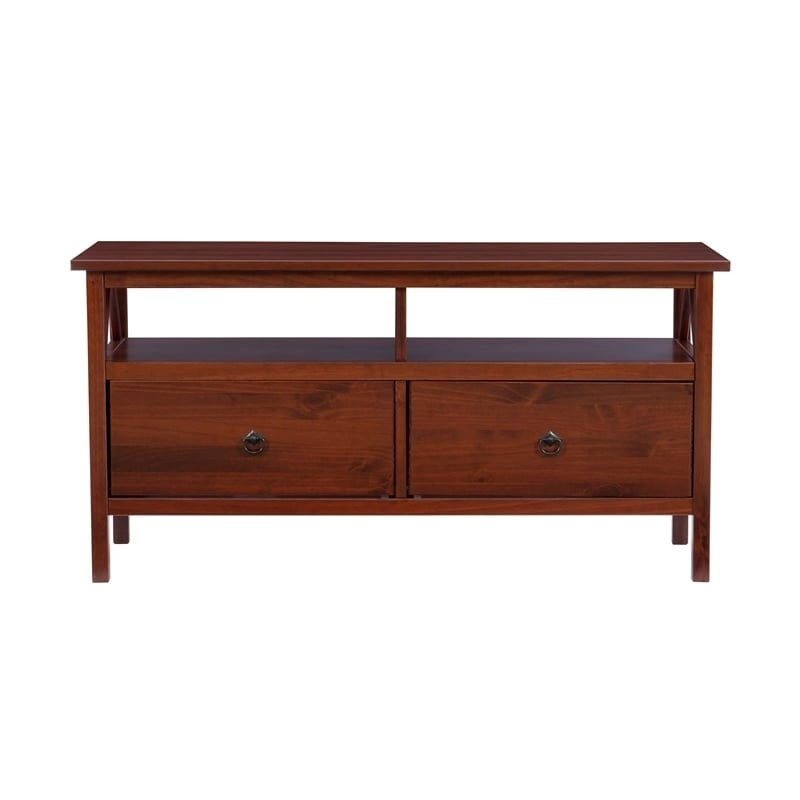 Bowery Hill Traditional Wood TV Stand for TVs up to 44