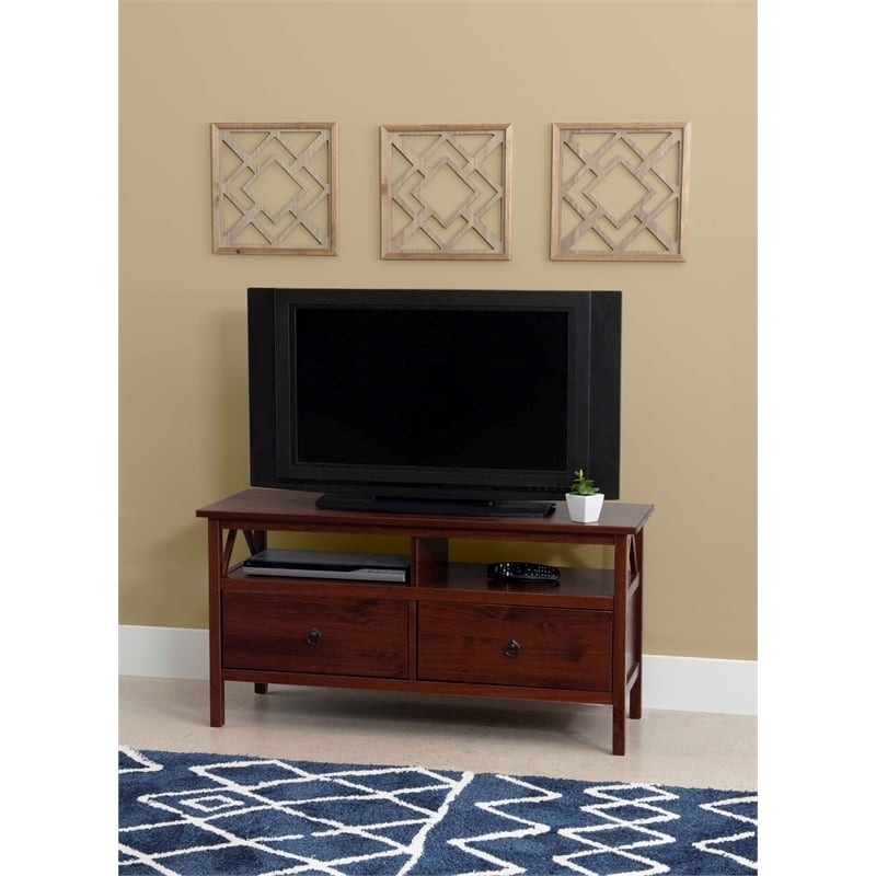 Bowery Hill Traditional Wood TV Stand for TVs up to 44