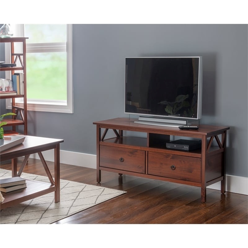 Bowery Hill Traditional Wood TV Stand for TVs up to 44