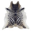 Bowery Hill Hand Crafted Cow Hide Rug in Black Stencil