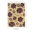 Bowery Hill 96'' x 120'' Transitional Fabric Hand Tufted Rug in Cream/Purple